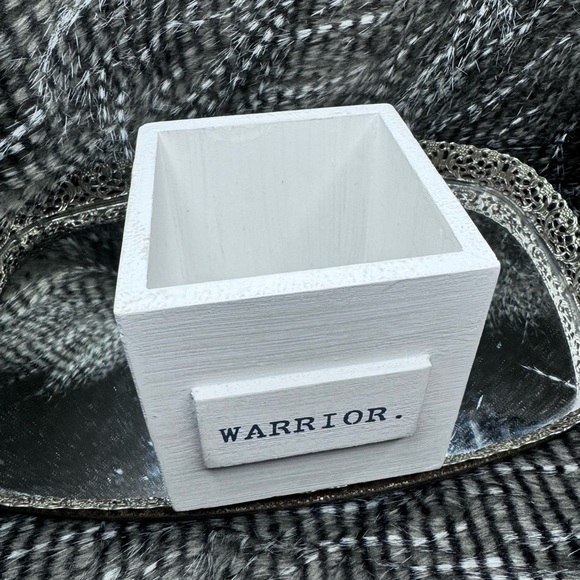 “Warrior.” Multi Purpose Holder Box 4.5”x4.5”x4.5” - Picture 3 of 5